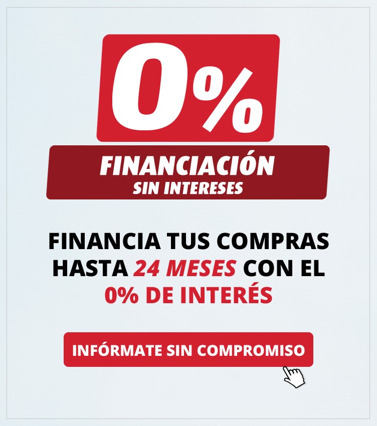 Financiación 0% sin interés durante 24 meses