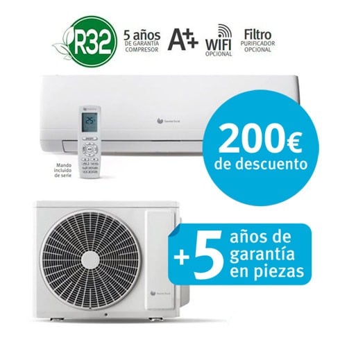 Conjunto 1x1 SDHB1-025WN VivAir Lite - Aire acondicionado Split Saunier-Duval R32