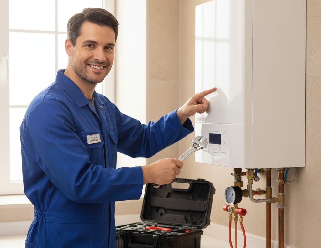 Instalación profesional de una nueva caldera de condensación de alta eficiencia energética en una vivienda de Ciudad Lineal, Madrid