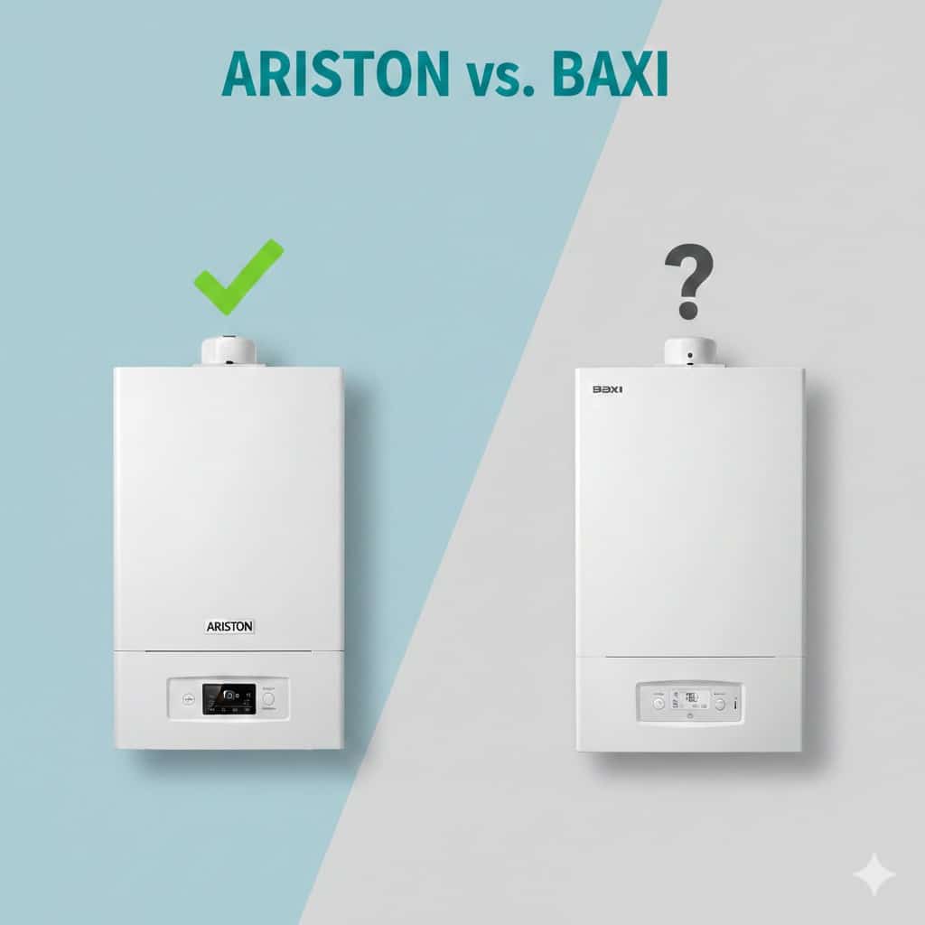 Comparativa técnica entre caldera Ariston Clas One y Baxi Platinum Compact.