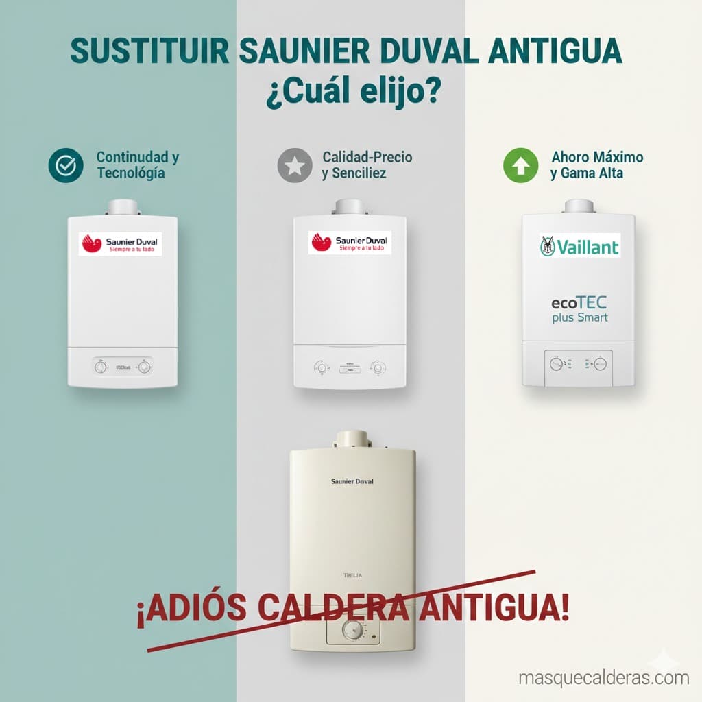 Mejores calderas para reemplazar una Saunier Duval antigua